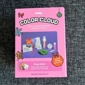 NIB Hally Color Cloud Demi-Permanent Foaming Holiday Hair Dye Kit